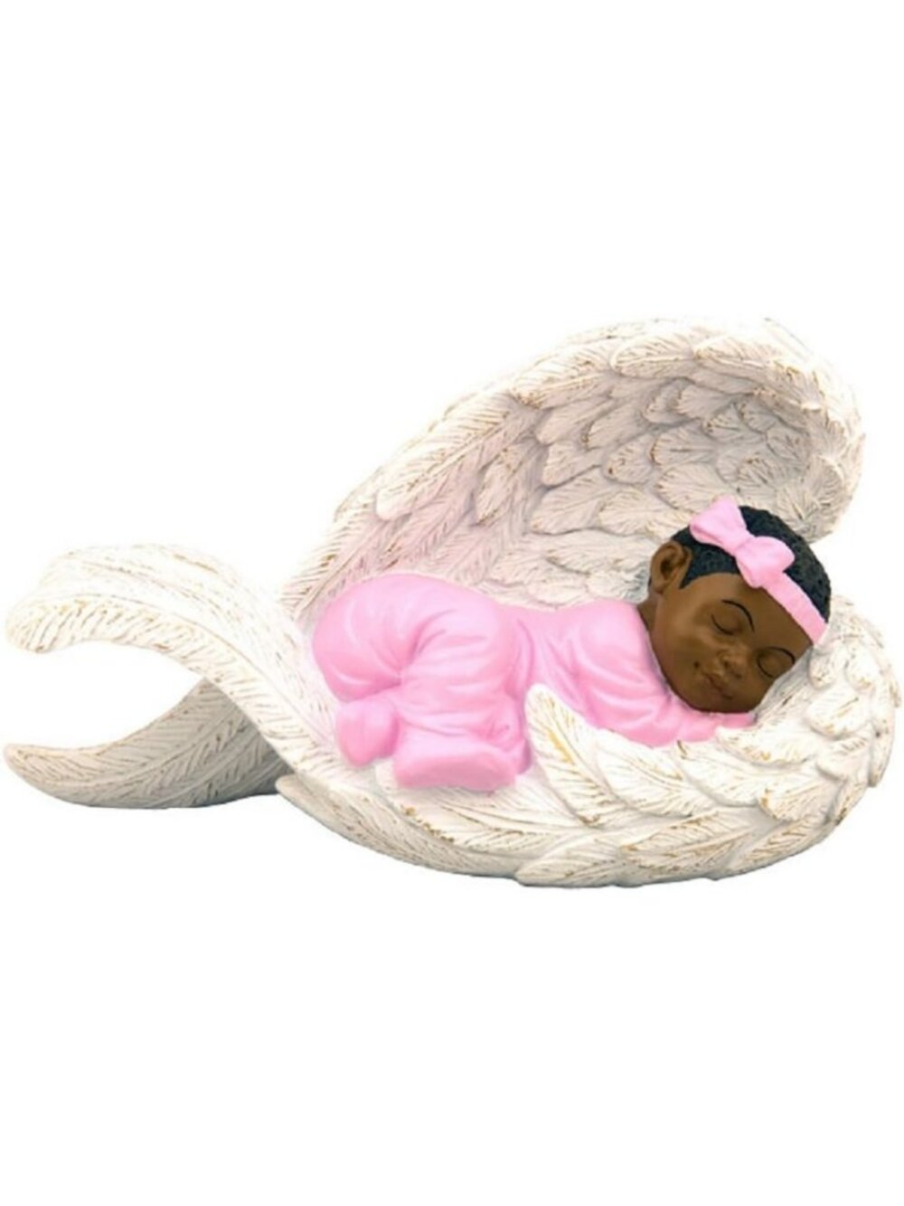 Adorable African-American Baby Girl Doll with Angel Wings - Perfect Gift!